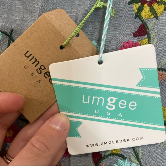 NWT Umgee Embroidered Dress in Cool Grey - Picture 14 of 16